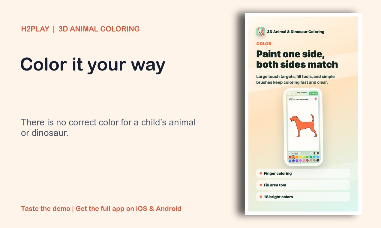 3D Animal Coloring screenshot